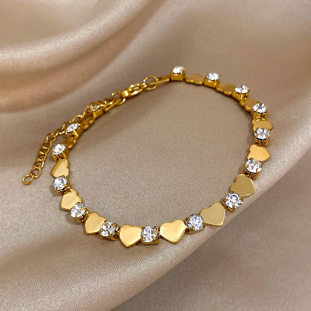 Heart Charm Bracelet