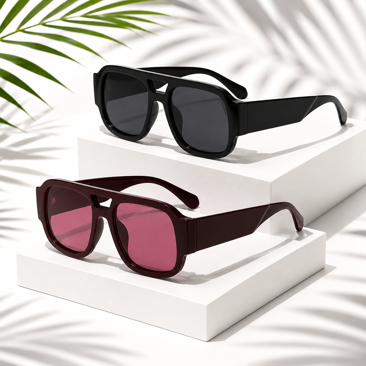CandyBeam Double-Bridge Sunglasses