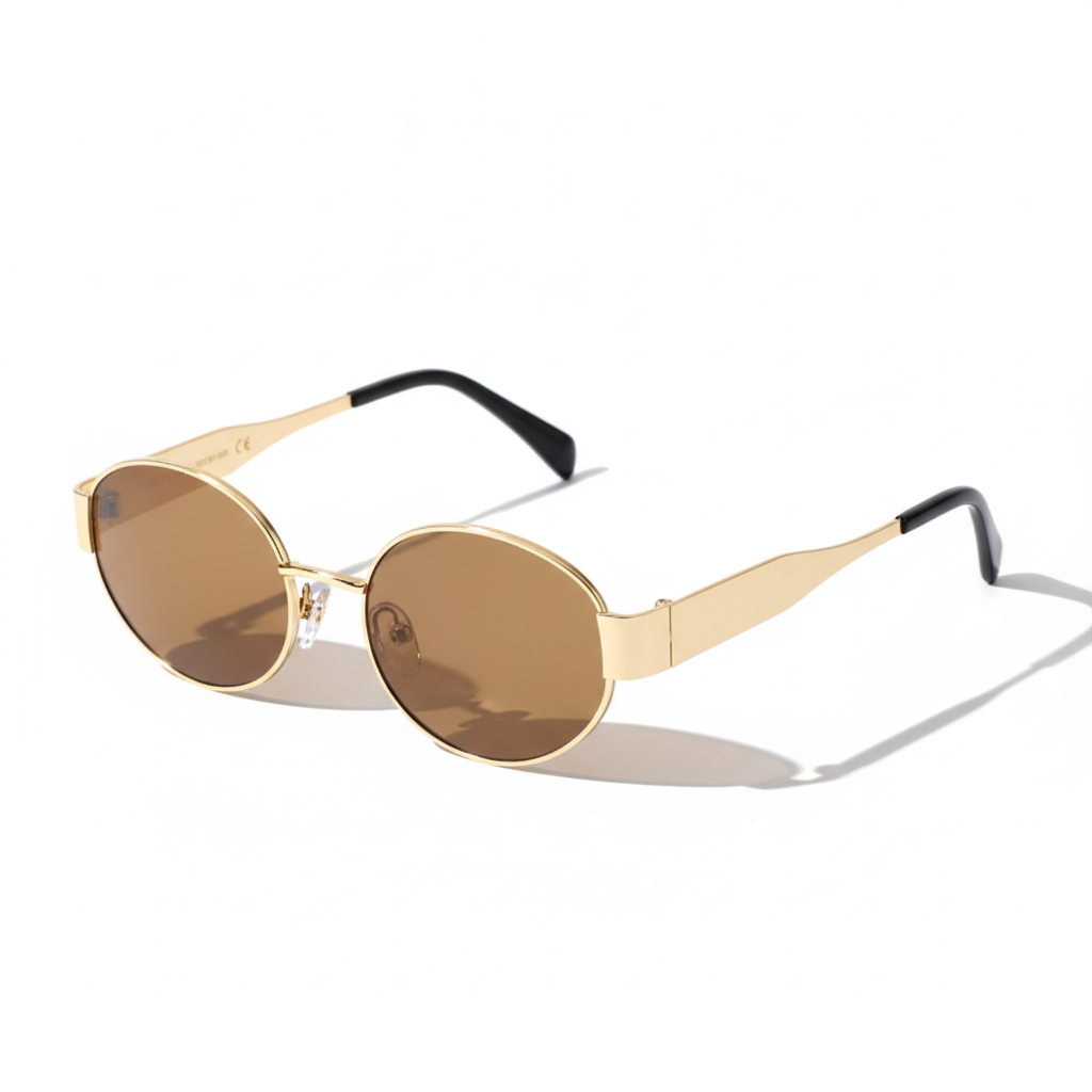 Luna Luxe Vintage Metal Sunglasses