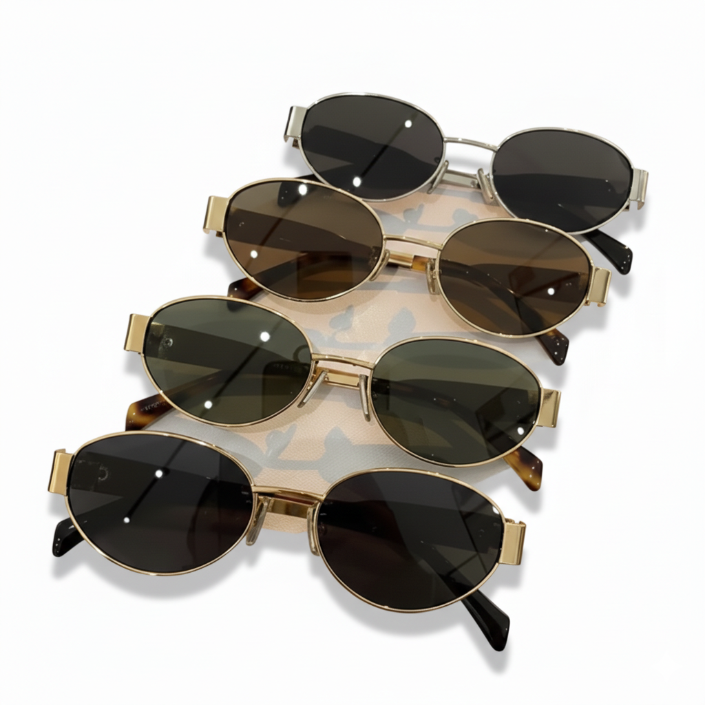 Luna Luxe Vintage Metal Sunglasses