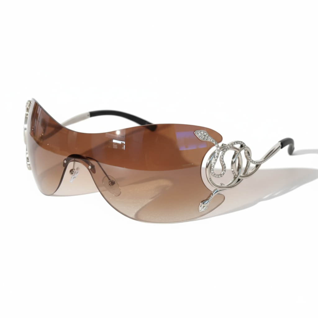 Starluxe Rimless Shield Sunglasses