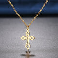 Stainless Steel Necklaces Vintage Cross Pendants Chain Choker Jewellery Fashion Necklace For Women Jewelry Goth Party Gifts NEW