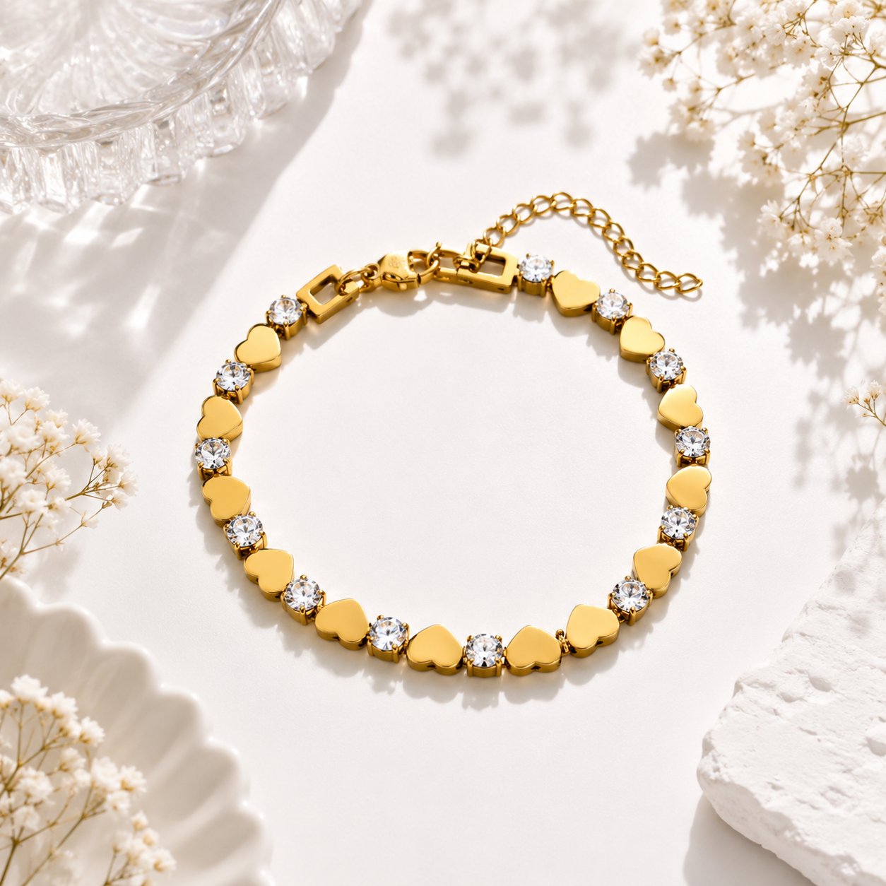 Heart Charm Bracelet