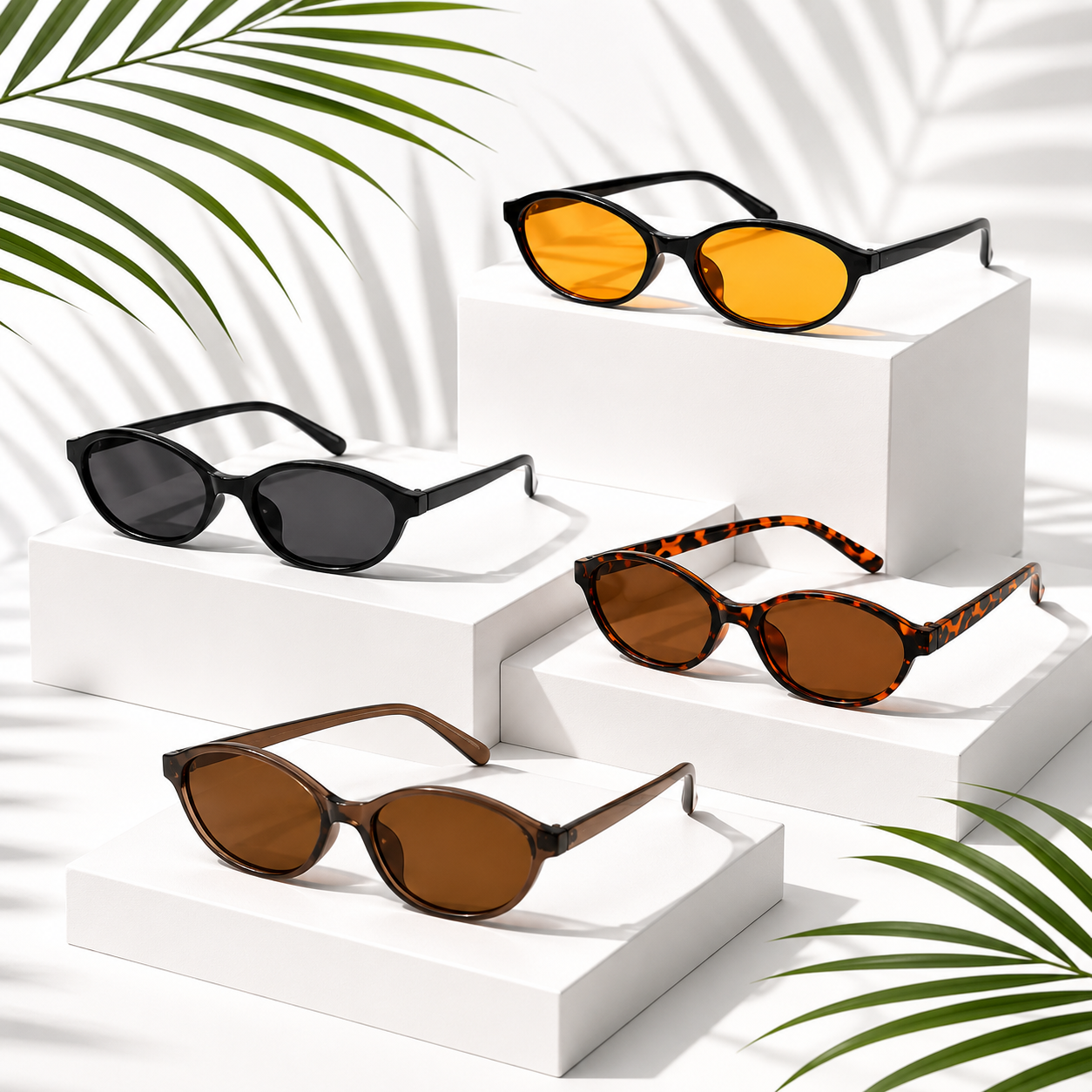 RetroGleam Oval Sunglasses