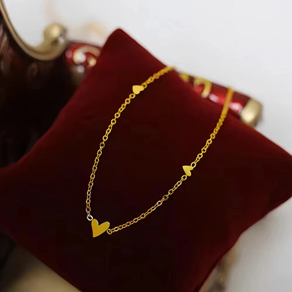 Golden Love Heart Bracelet