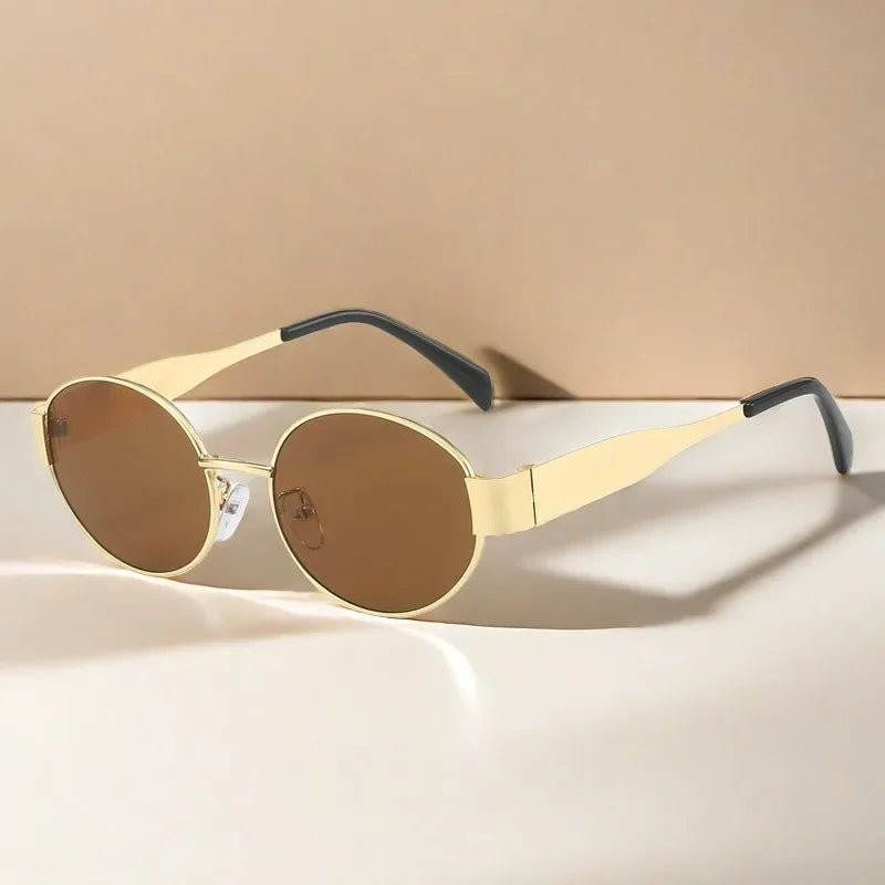Luna Luxe Vintage Metal Sunglasses