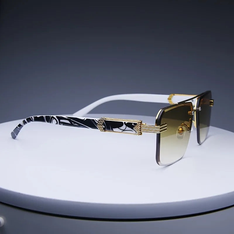 OLOIU SunGlide Rimless Square Sunglasses