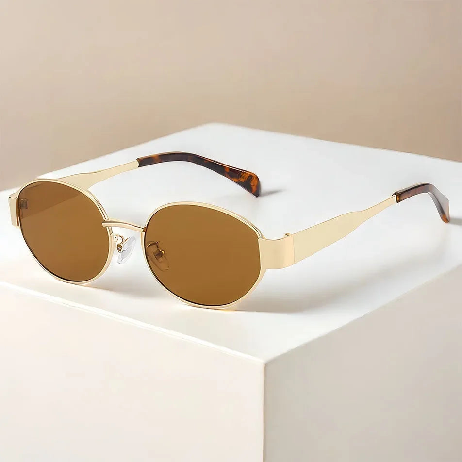 Luna Luxe Vintage Metal Sunglasses