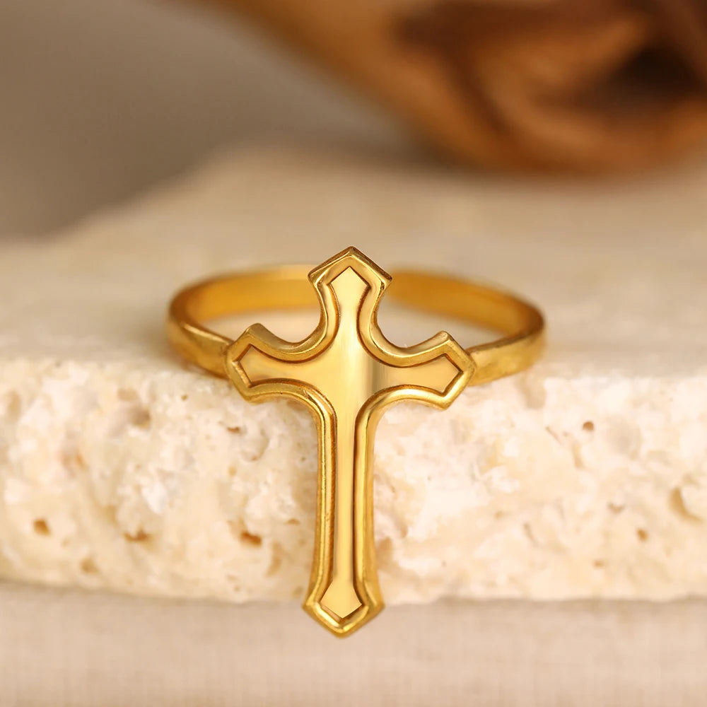 Faith Love Cross Ring