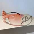 Starluxe Rimless Shield Sunglasses
