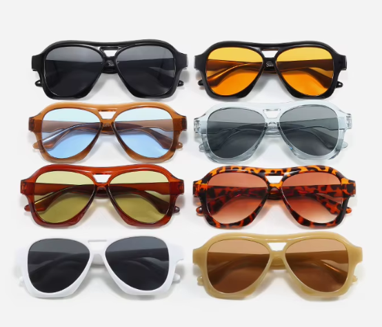 SkyDrift Double-Bridge Sunglasses