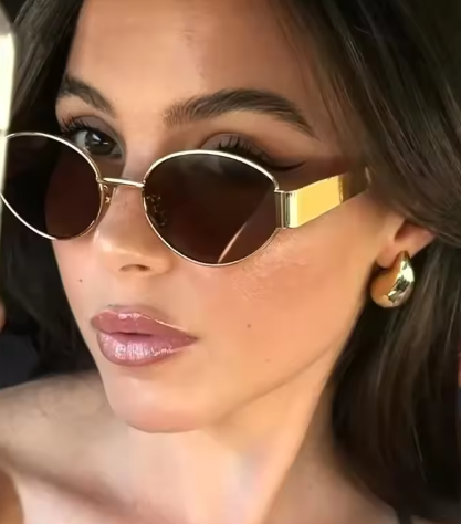 Luna Luxe Vintage Metal Sunglasses