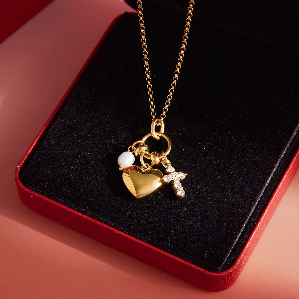 Faith & Love Pearl Necklace