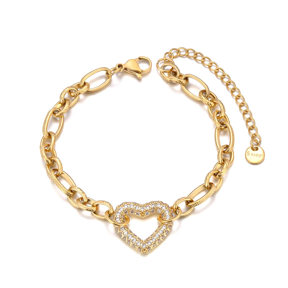 Blooming Heart Bracelet