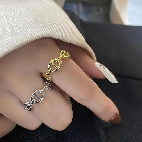 316L Stainless Steel Rings for Women Gold Color Never Fade Luxury Classic rings wedding couple rings Jewelry Free Shipping