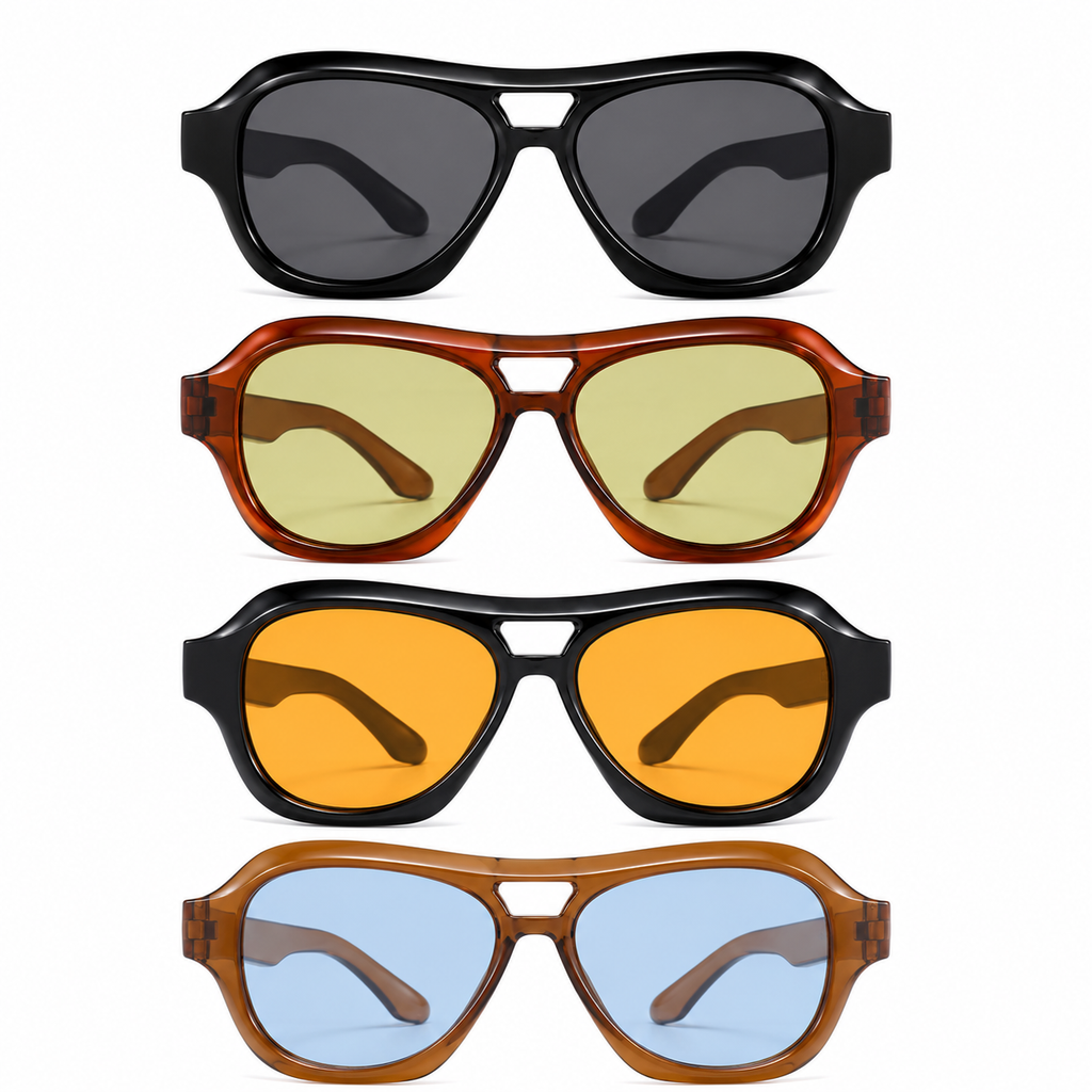 SkyDrift Double-Bridge Sunglasses