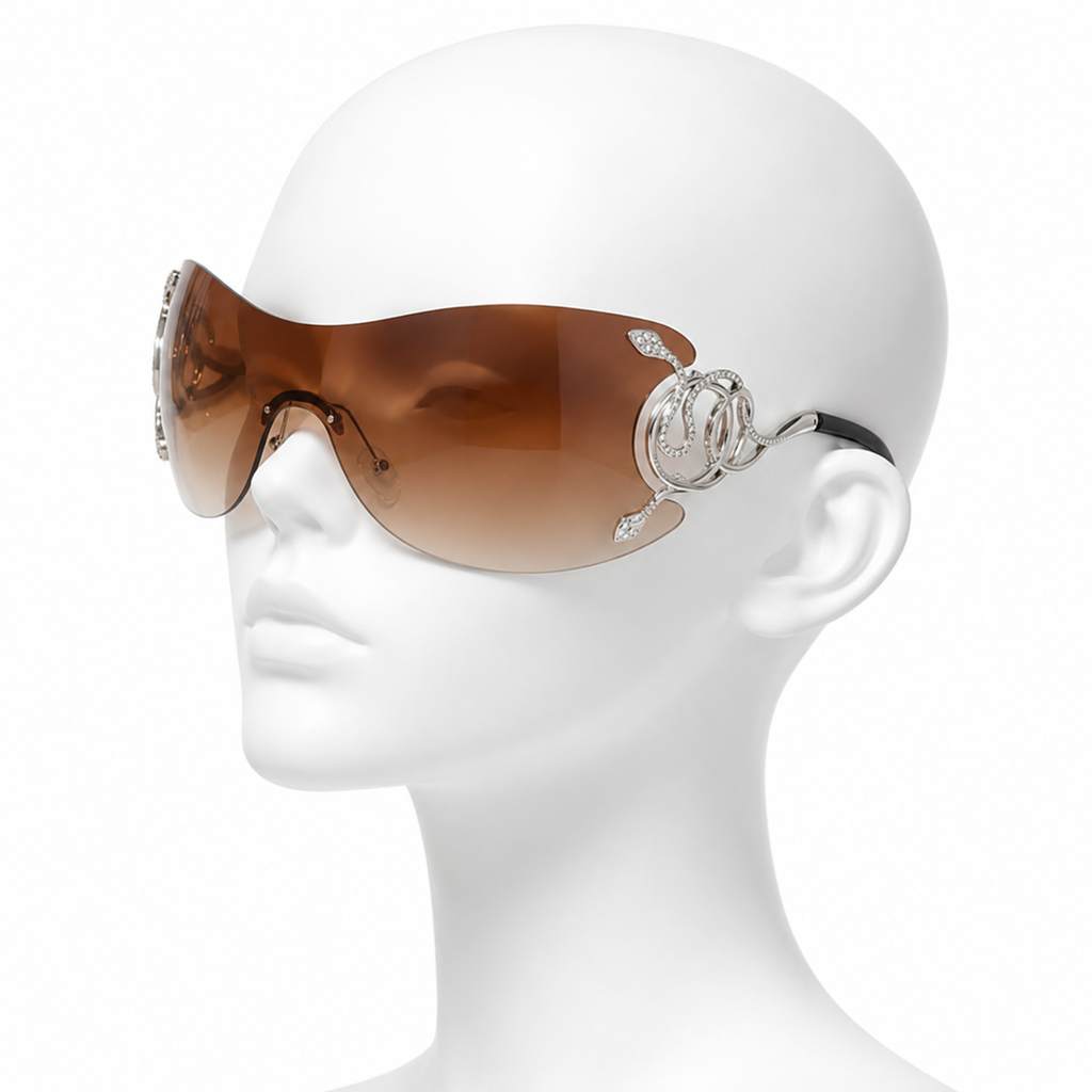 Starluxe Rimless Shield Sunglasses