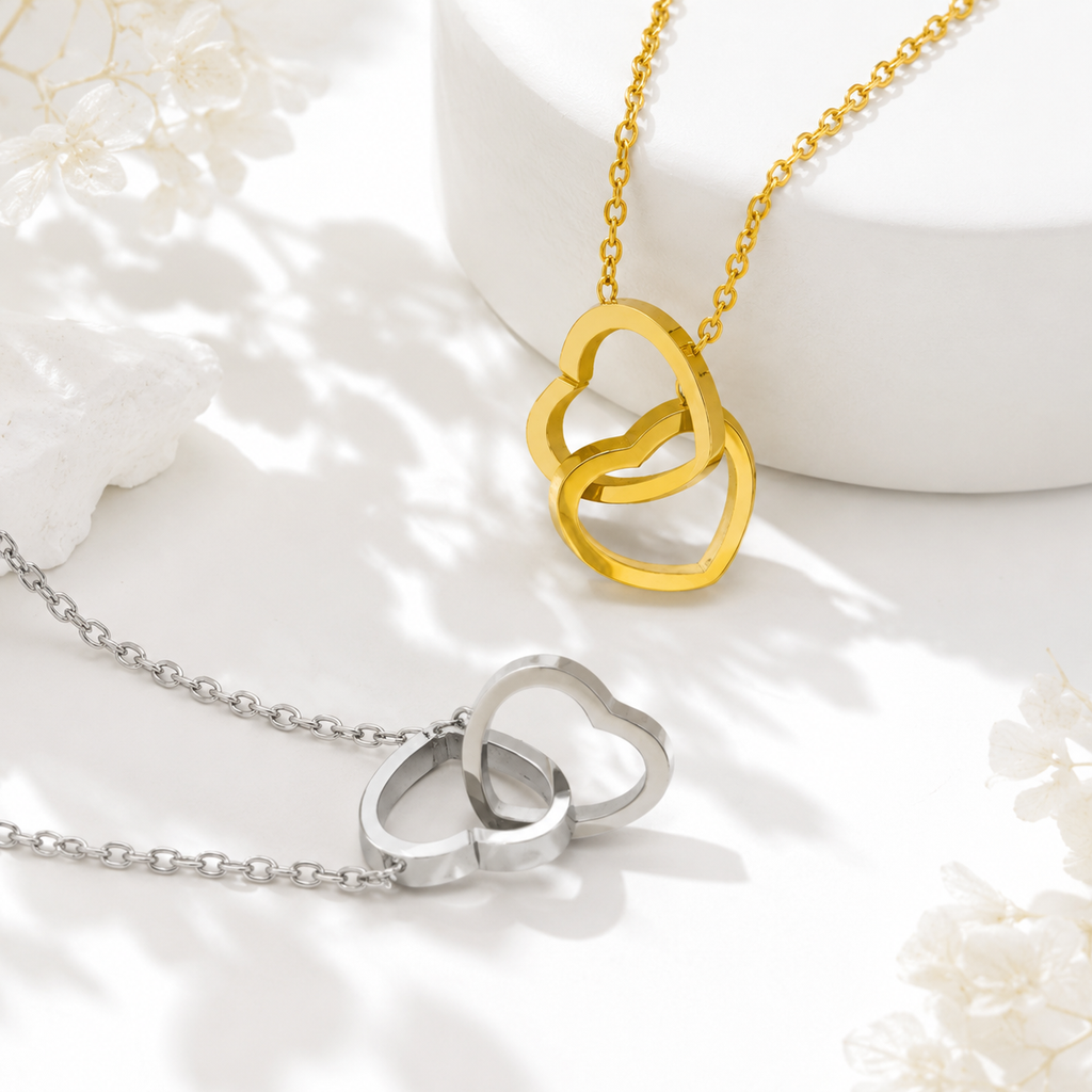 Twin Hearts Necklace