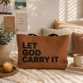 1 Peter 5:7 Tote Bag (Brown)