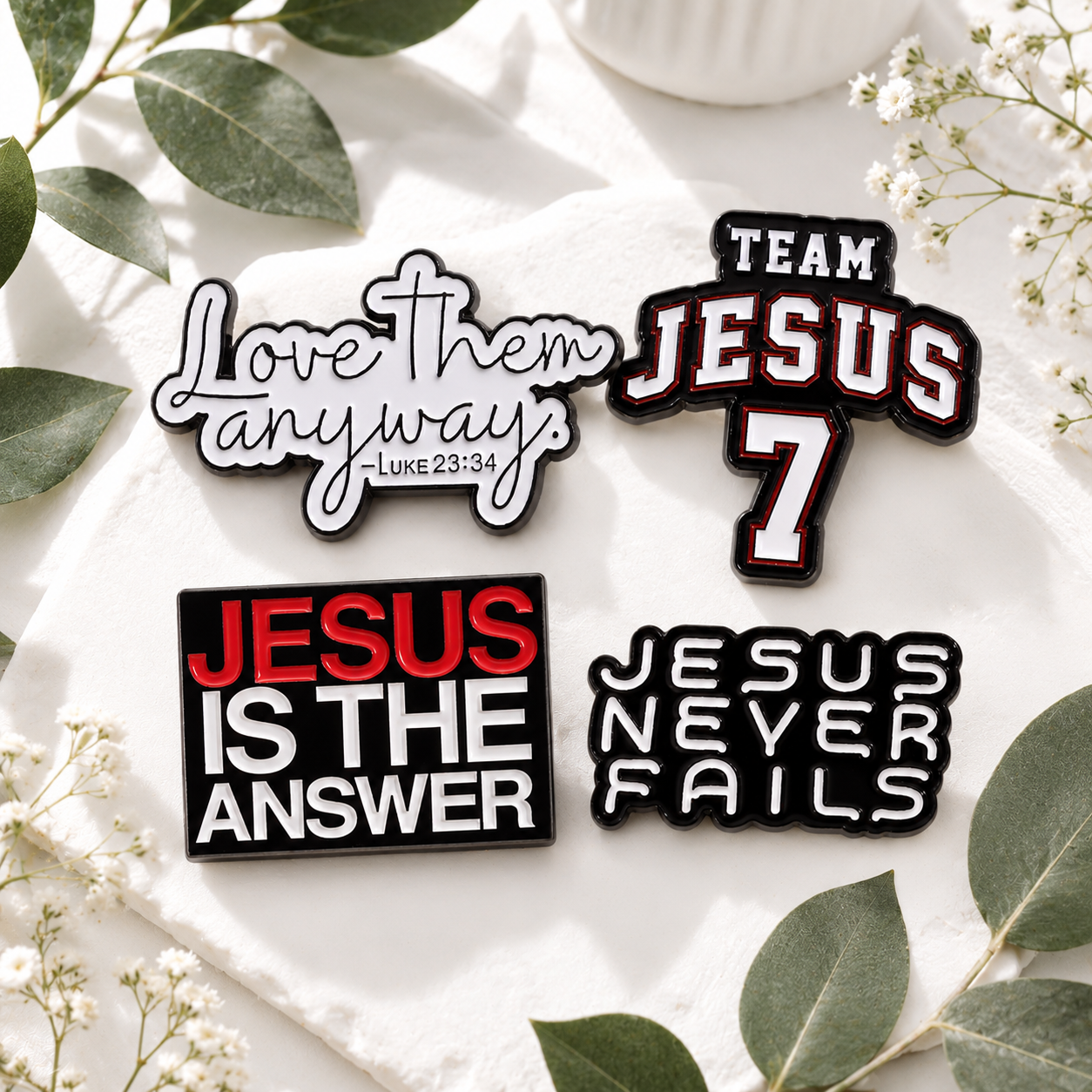 Faith & Hope Enamel Pins 2