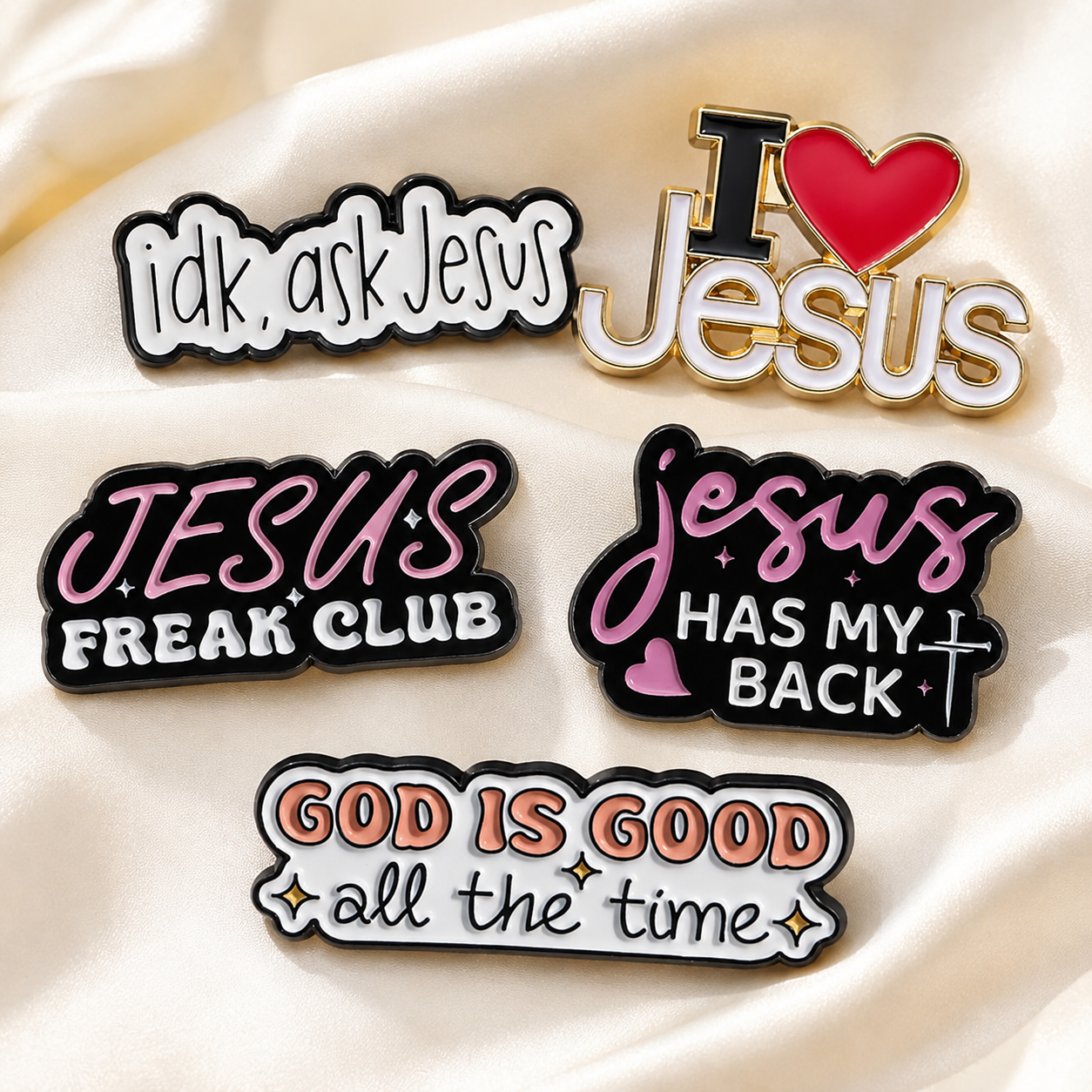 Faith & Hope Enamel Pins 1