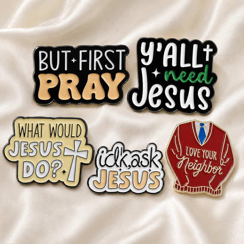 Faith & Hope Enamel Pins 1