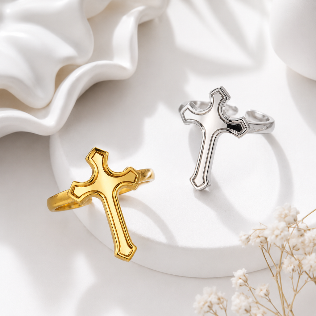 Faith Love Cross Ring