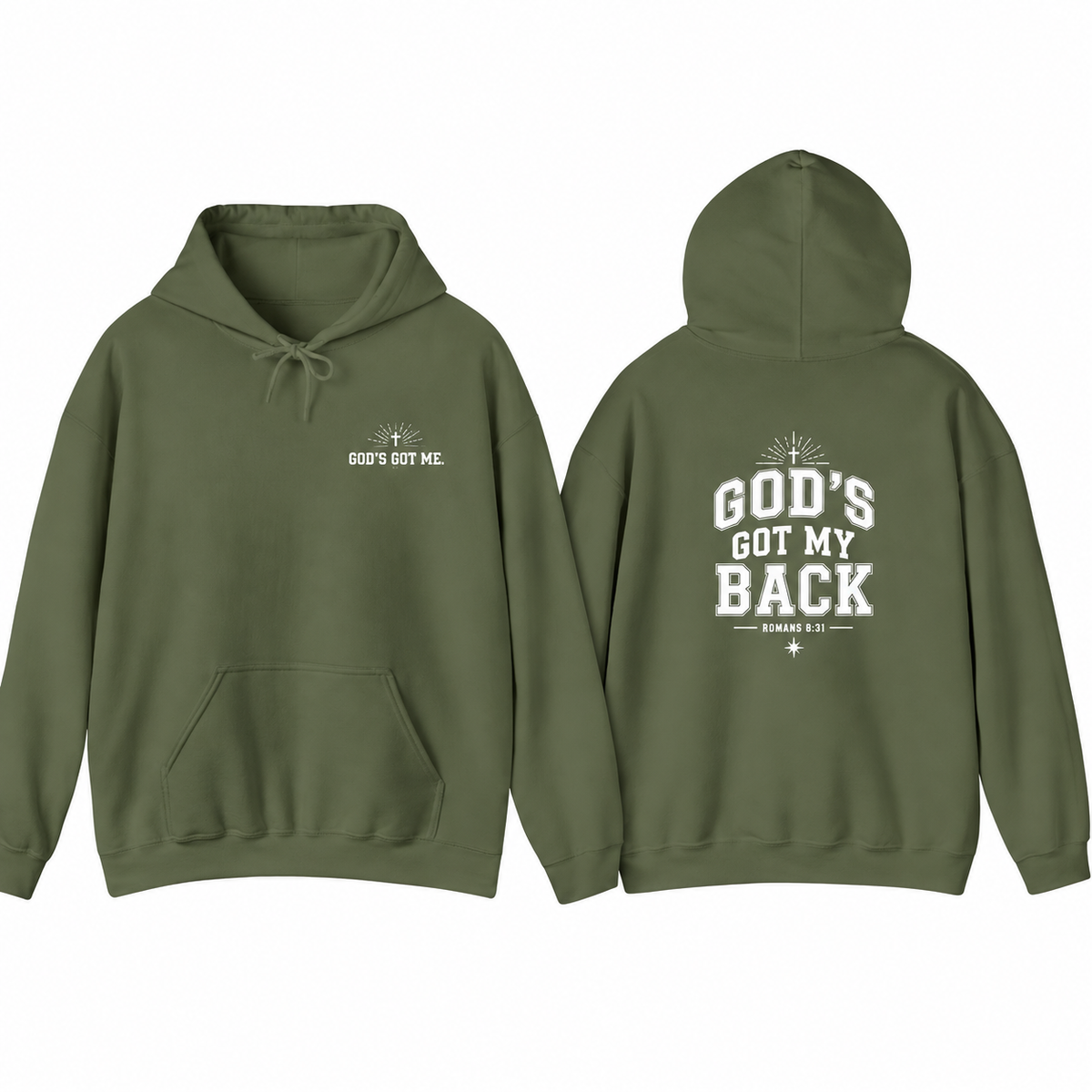 God’s Got My Back Hoodie | Romans 8:31