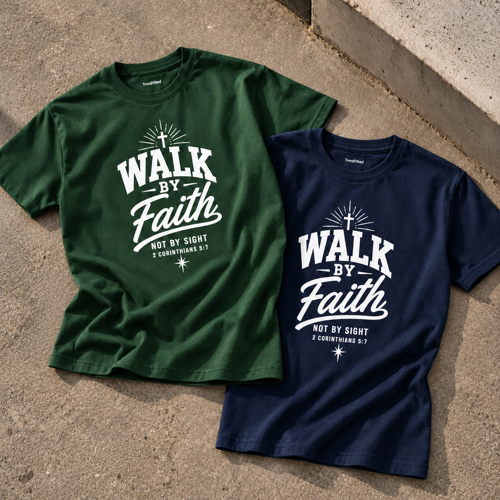 Walk By Faith T-Shirt | 2 Corinthians 5:7